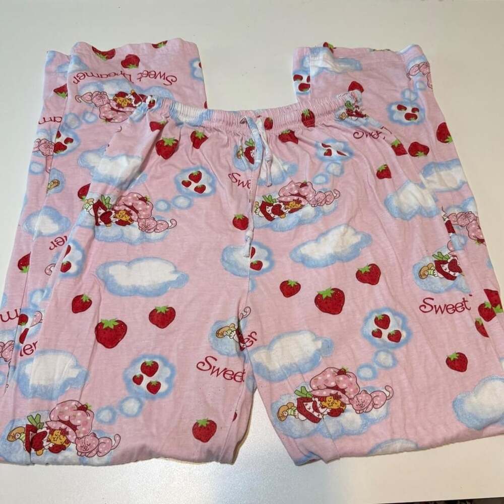 VTG 2004 Kidcore Coquette Fairy Cottage Core Kawaii Strawberry Shortcake PJs